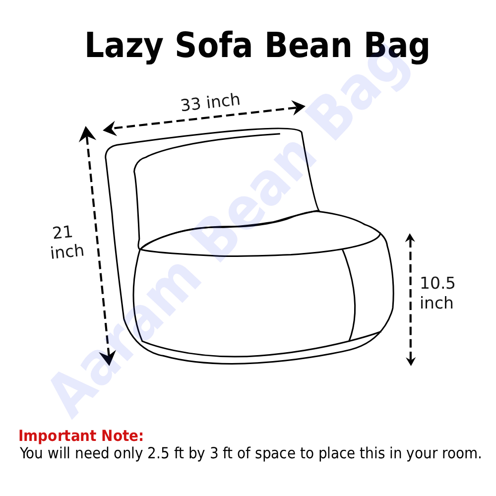 Faux Leather Lazy Sofa Bean Bag –  Varnish