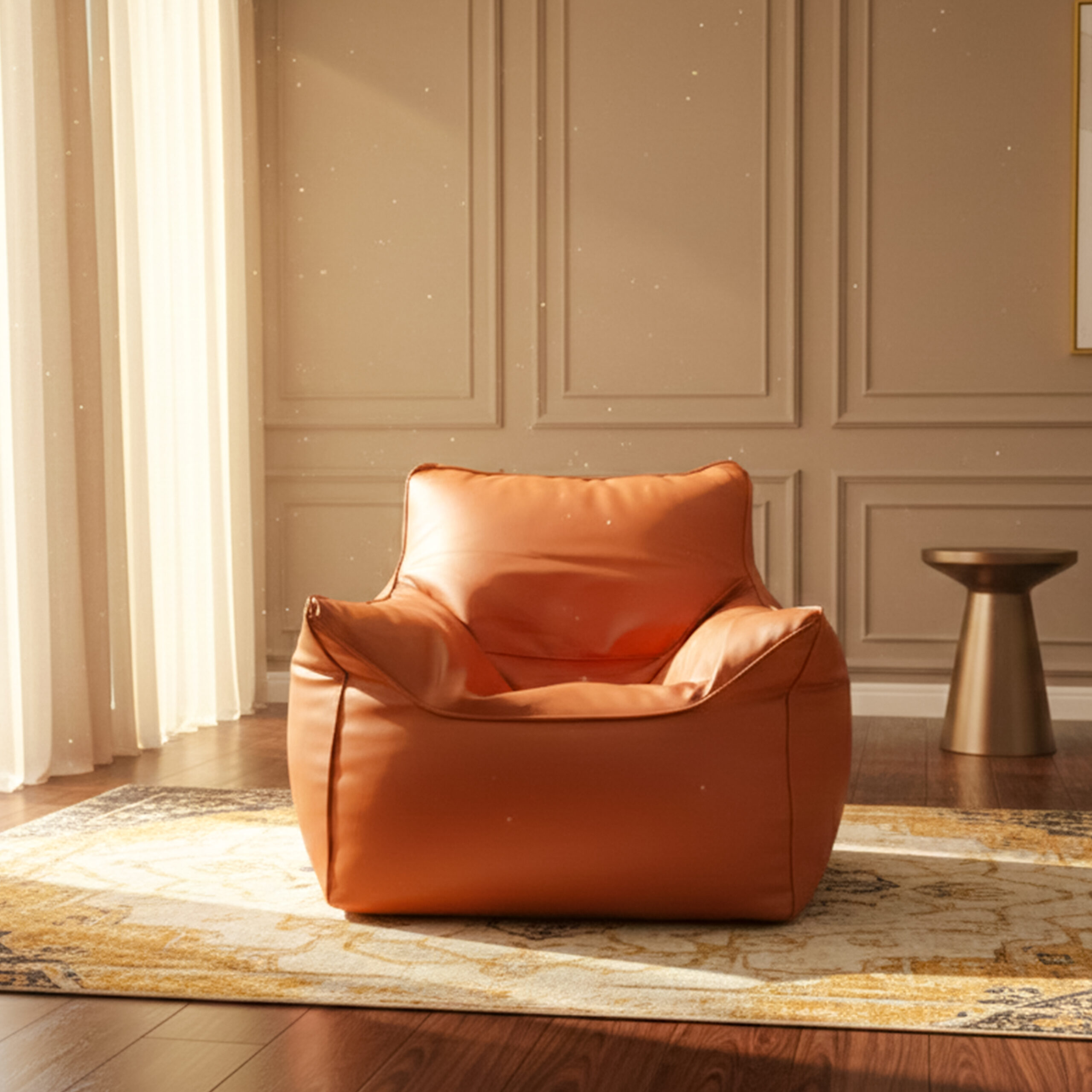 Faux Leather Single Couch Bean Bag – Varnish