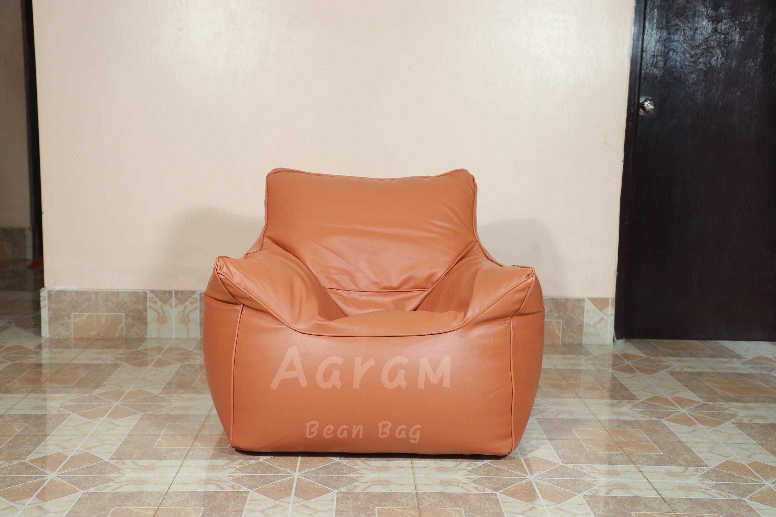Faux Leather Single Couch Bean Bag – Varnish