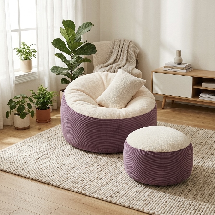 Giant Roll Fabrics Xxl 3pcs Combo Bean Bag-Onion/Cream - Relaxo Bean Bag Bangladesh Giant Roll Fabrics Xxl 3pcs Combo Bean Bag-Onion/Cream price in Bangladesh - Relaxo Bean Bag