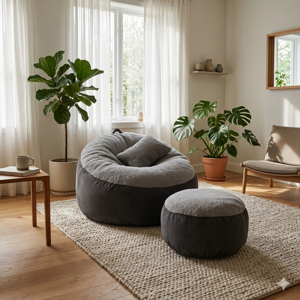 Giant Roll Fabrics Xxxl 3pcs Combo Bean Bag- Gray / Ash - Relaxo Bean Bag Bangladesh Giant Roll Fabrics Xxxl 3pcs Combo Bean Bag- Gray / Ash price in Bangladesh - Relaxo Bean Bag