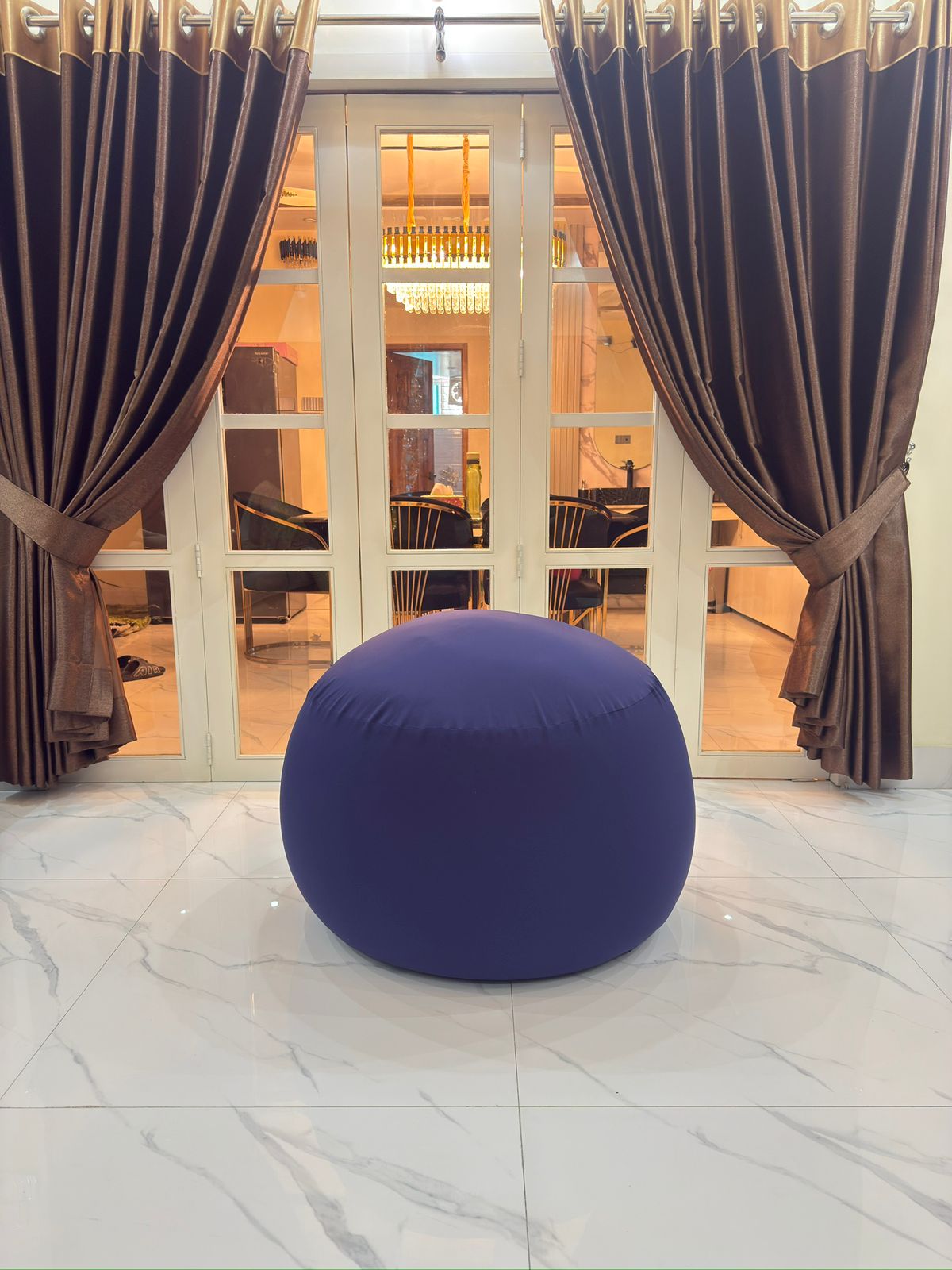 Gummy Bean Bag XXL Navy Blue