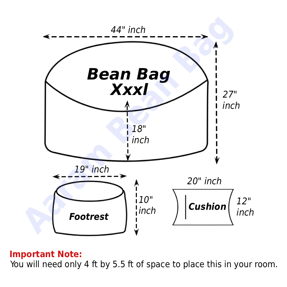 MonoLux Bean Bag Combo Ash