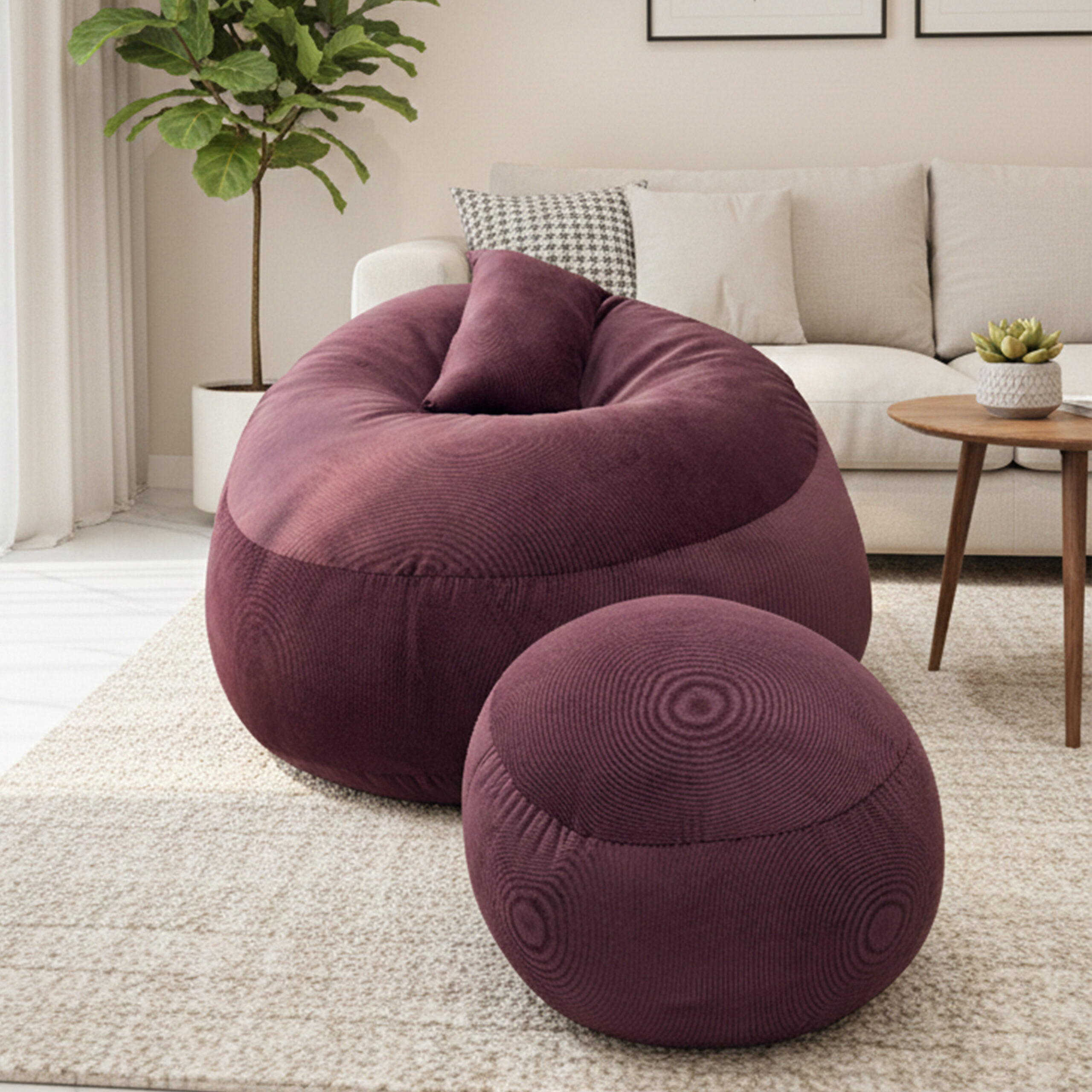 MonoLux Bean Bag Combo Maroon - Relaxo Bean Bag Bangladesh MonoLux Bean Bag Combo Maroon price in Bangladesh - Relaxo Bean Bag