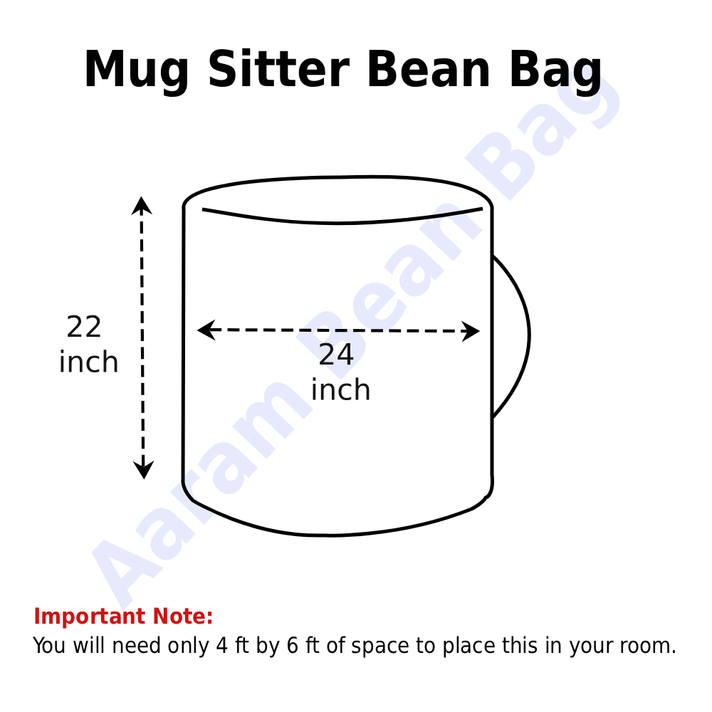 Mug Sitter Bean Bag Green