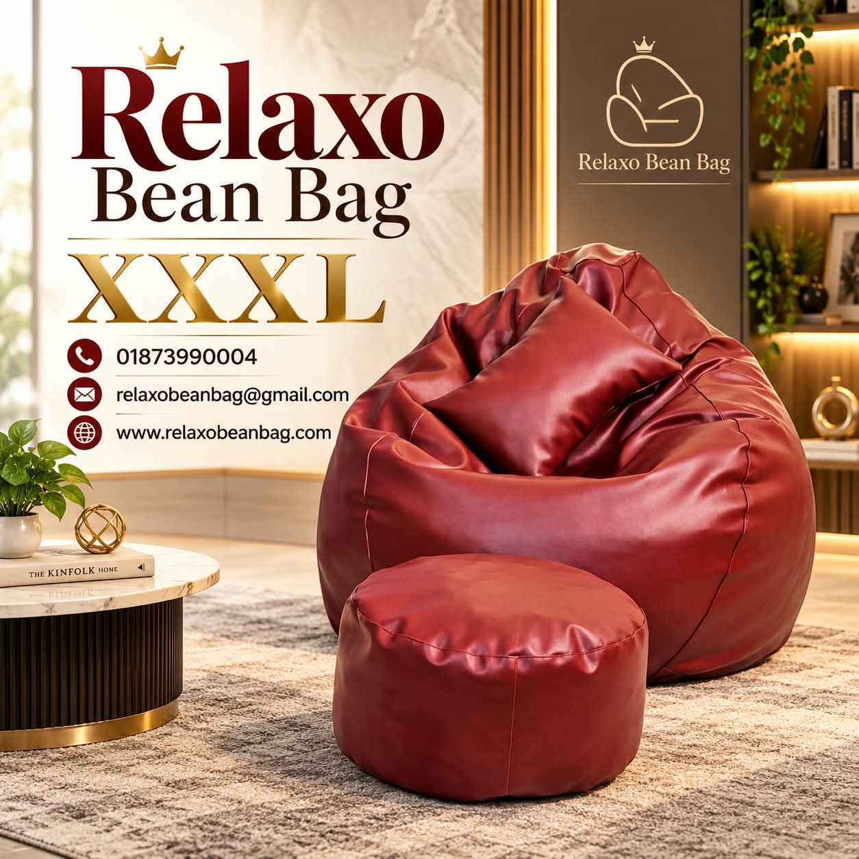 Faux Leather Xxxl Pear Shape 3pcs Combo Bean Bag (Maron) - ৳4,390 | Relaxo Bean Bag Bangladesh Faux Leather Xxxl Pear Shape 3pcs Combo Bean Bag – Orange - Relaxo Bean Bag BD